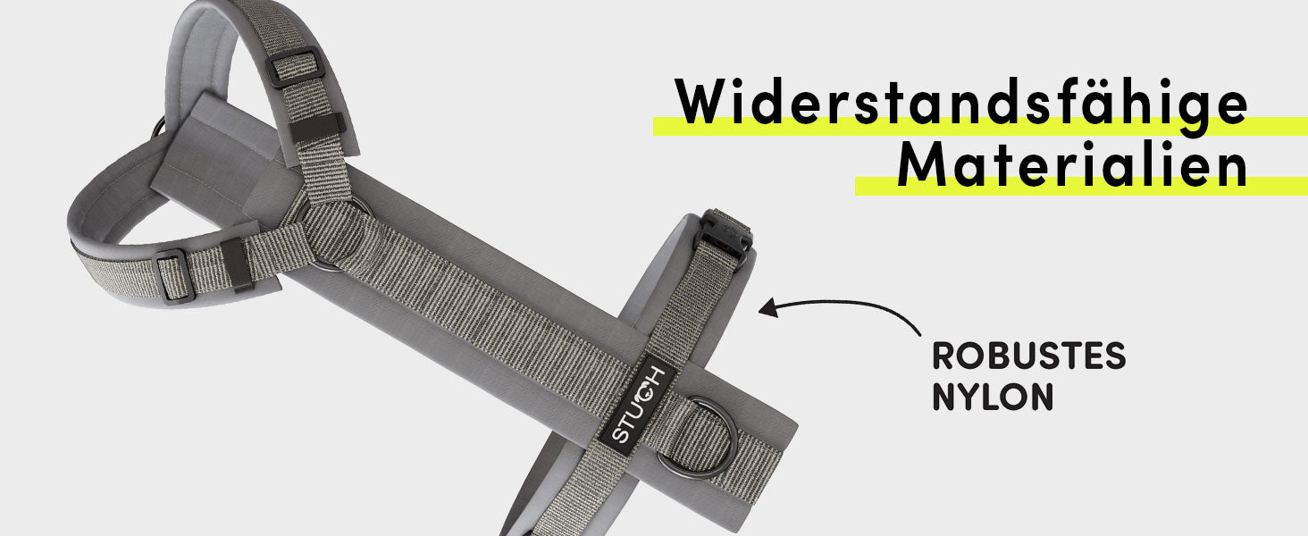 Widerstandsfähige Materialien aus robustem Nylongewebe für Geschirre