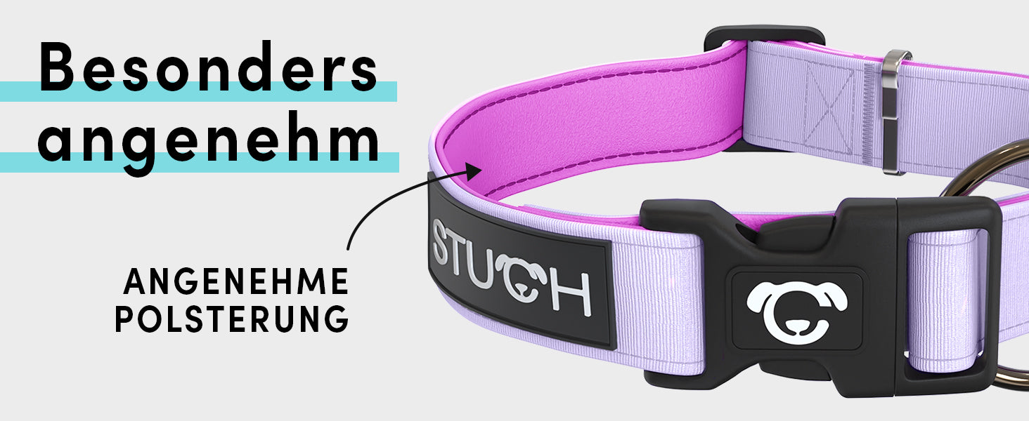 Hundehalsband gepolstert und super weich angenehm. Super soft.