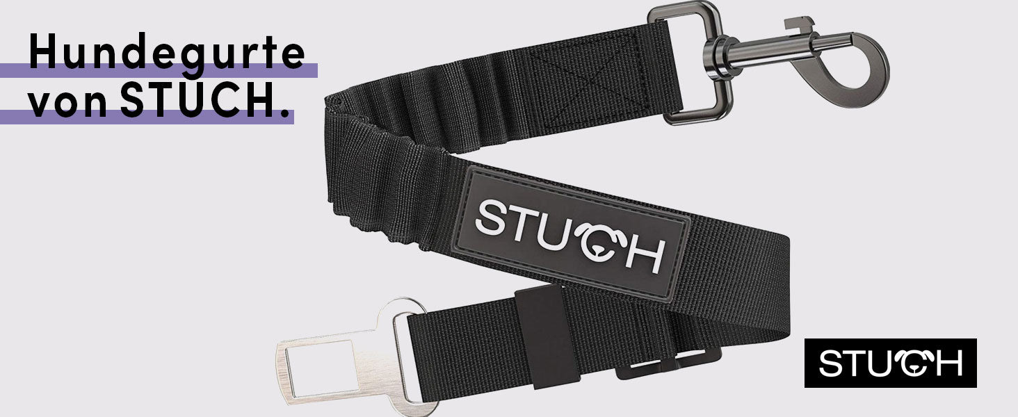 Hundegurte von STUCH in der Farbe Schwarz.