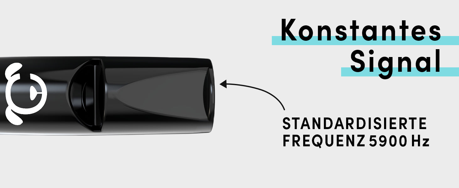 Genormte Frequenz von der Hundepfeife in der Farbe Schwarz