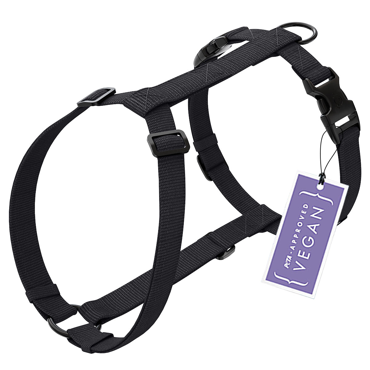 Hundegeschirr Vegan PureControl Schwarz