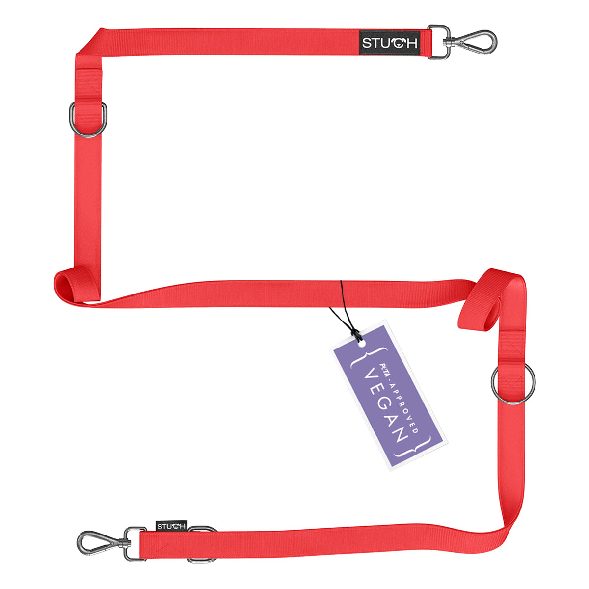 Rote Hundeleine gepolstert von STUCH