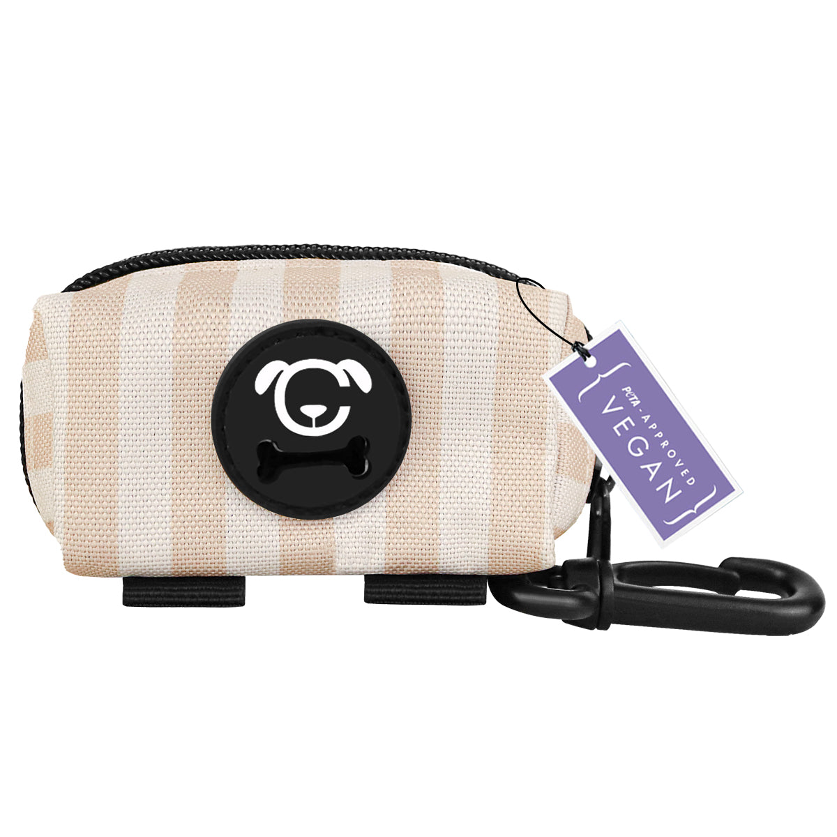 Kotbeutelspender in Beige Golden für einen Kotbeutel.