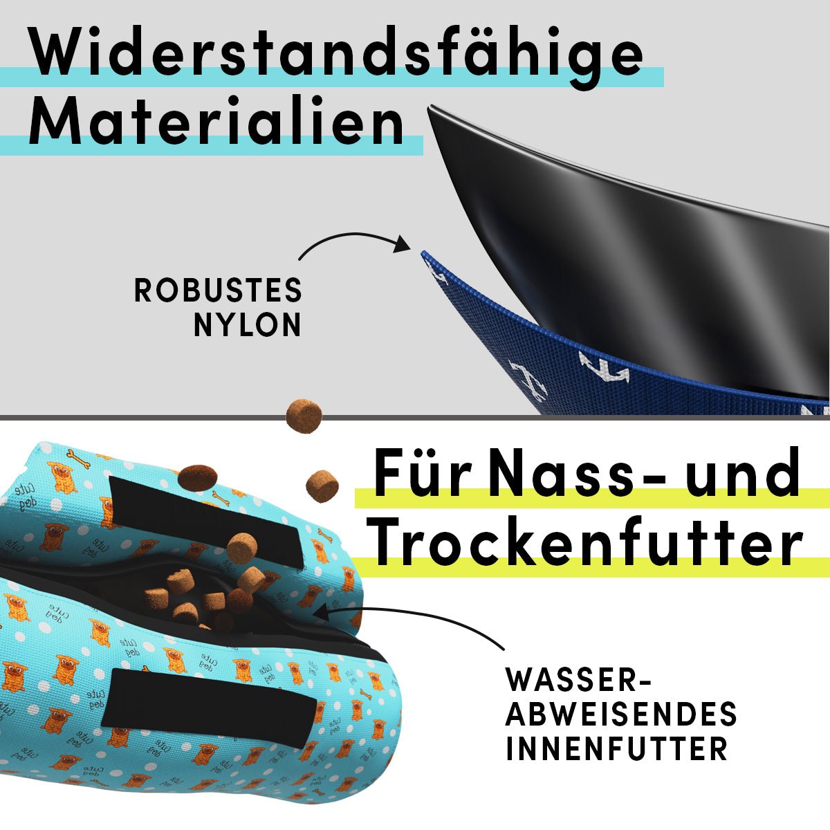 Futter Dummy mit 2 Beschichtungen. Wasserdicht und für jedes Futter geeignet.